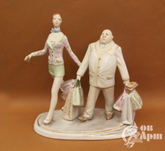 Скульптура "За покупками"